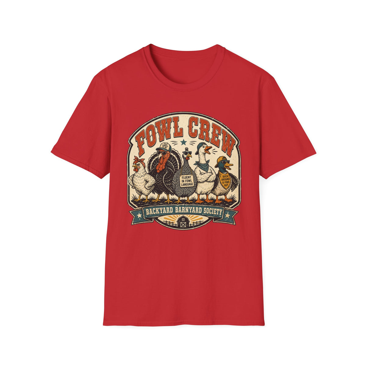 Fowl Crew Vintage Poultry T-shirt, photo 3