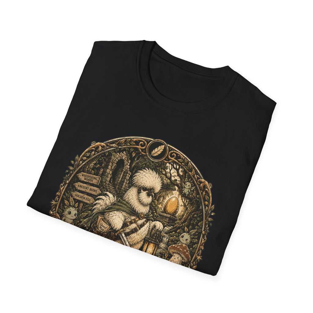 Quest for the Golden Egg Silkie T-Shirt — Enchanted Wood Adventure Tee