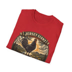 Jersey Giant Heritage Badge T-Shirt — America's Largest Breed Rooster Tee