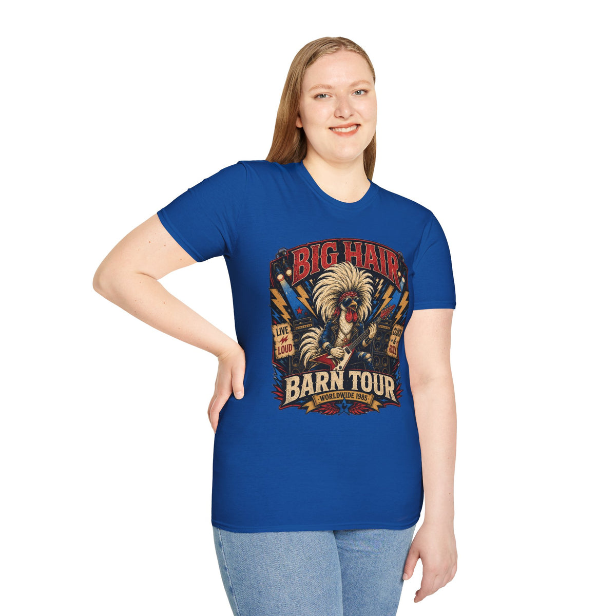 Big Hair Rock Star Concert Polish Chicken T-Shirt
