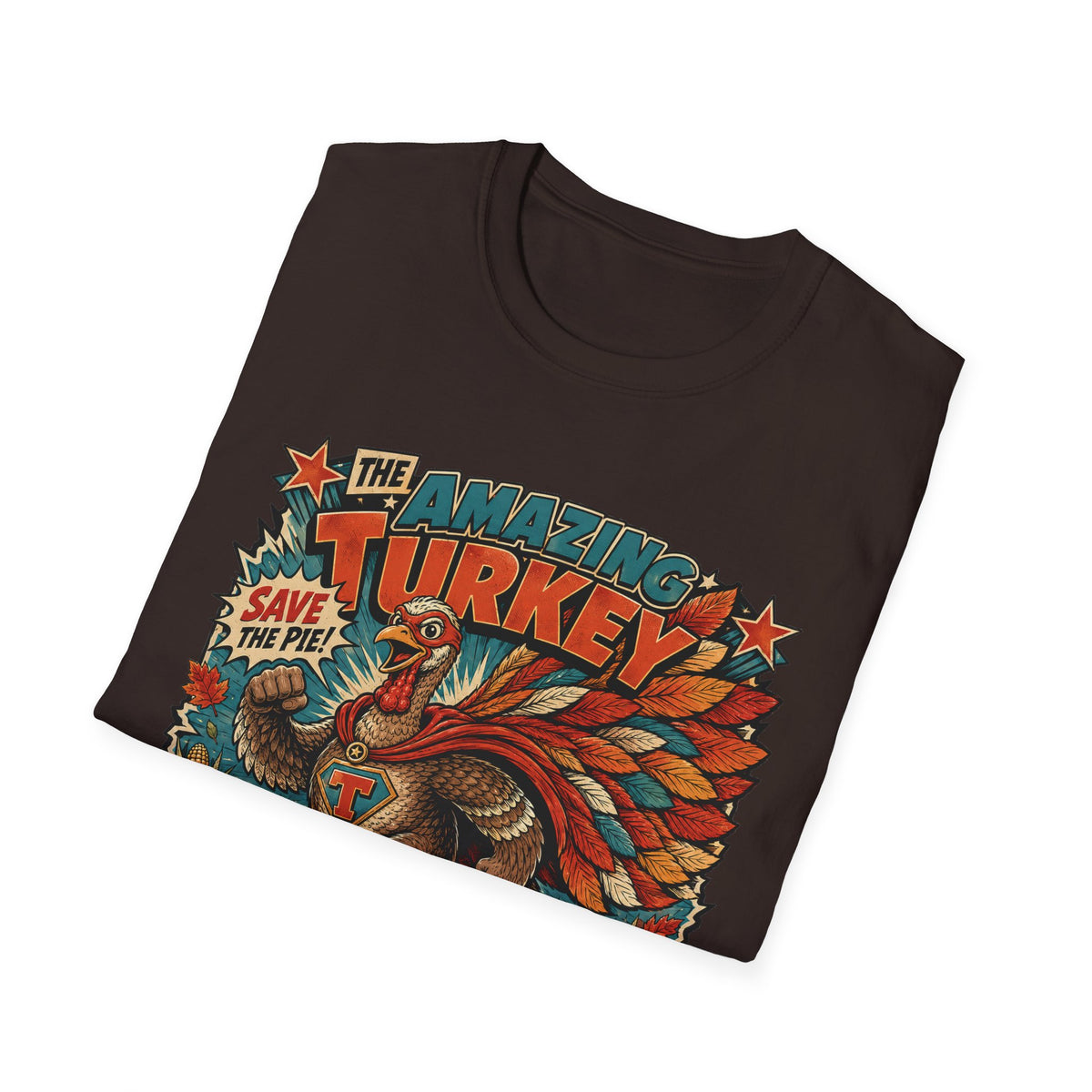 The Amazing Turkey Defender Tee — Save the Pie!