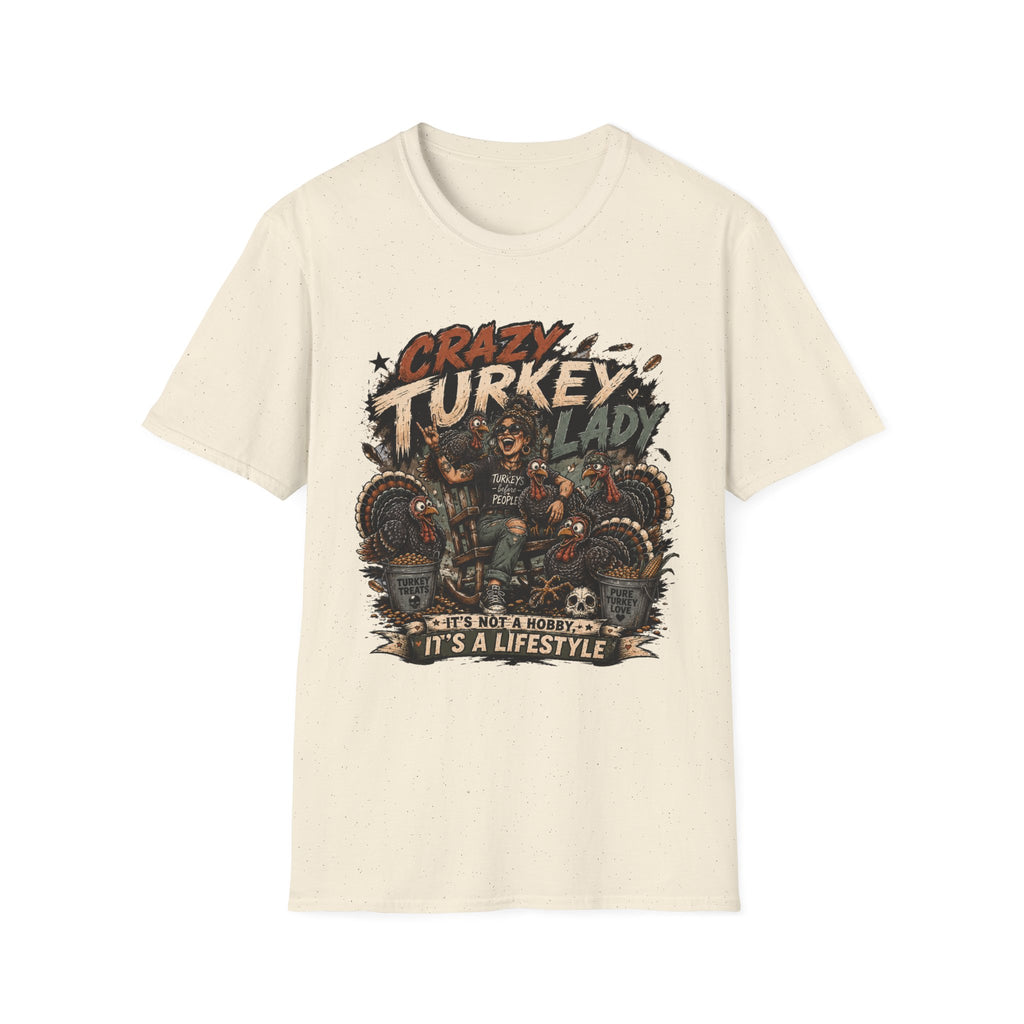 Crazy Turkey Lady Grunge T-shirt, photo 5