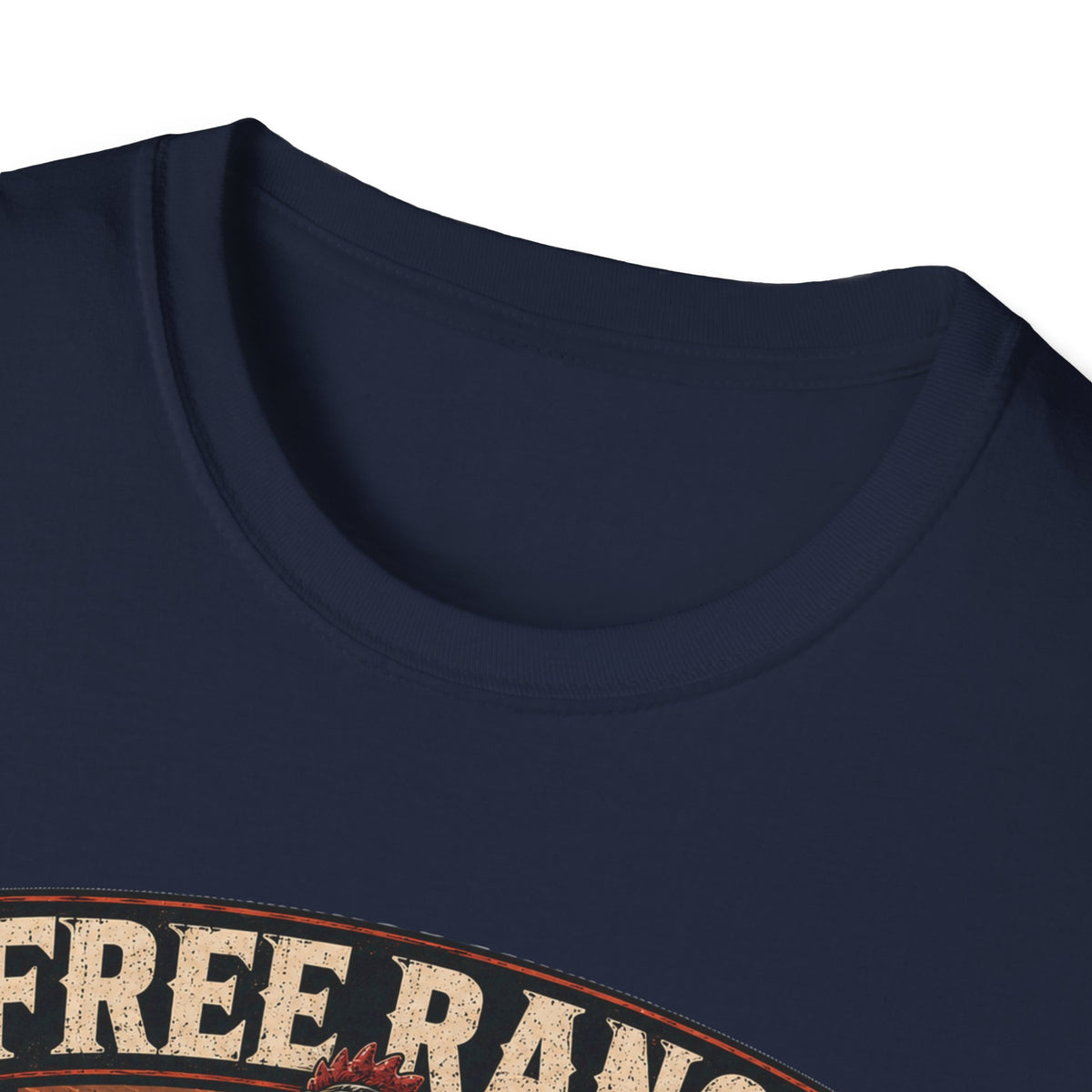 Free Range Road Crew Brahma T-Shirt — Biker Rooster Graphic Tee