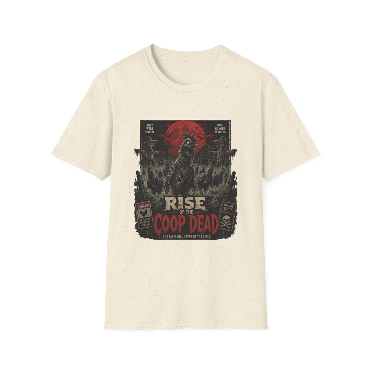 Rise of the Undead Poultry T-Shirt — Zombie Chicken Uprising Tee