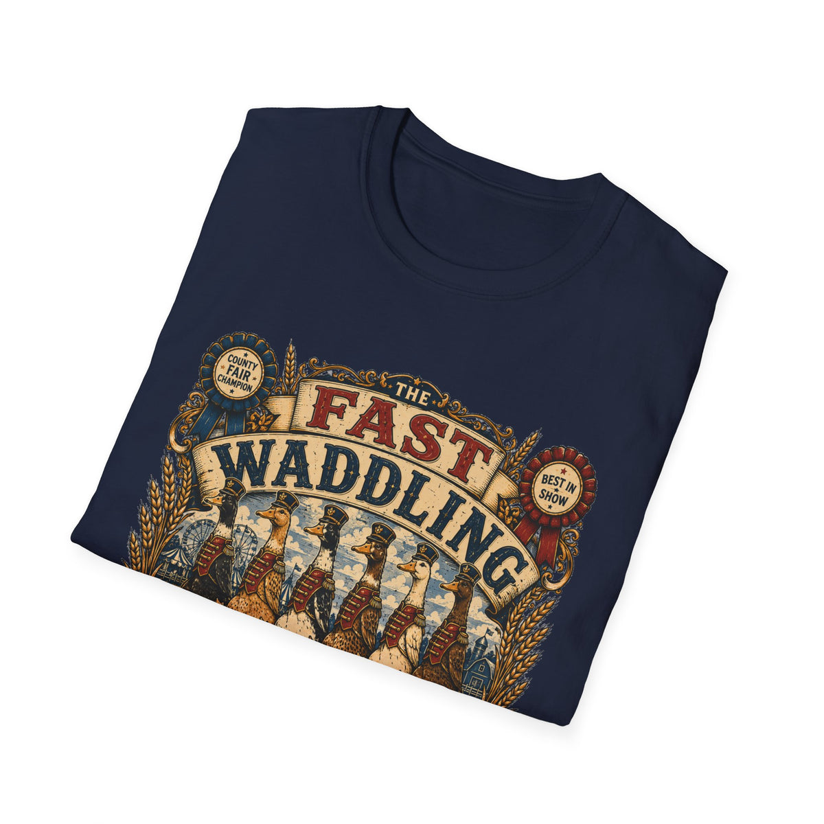 Fast Waddling Division Indian Runner T-Shirt — No Running, Except Them Tee