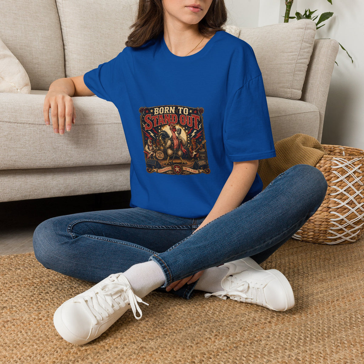 Less Feathers, More Attitude T-Shirt — Naked Neck Rooster Tee
