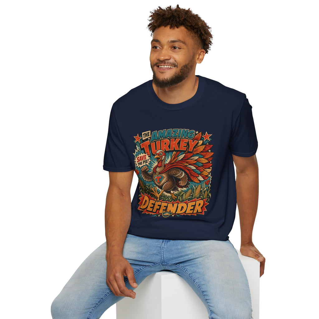 The Amazing Turkey Defender Tee — Save the Pie!