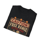 Zombie Chicken Crossing at Night T-Shirt — Spooky Halloween Poultry Tee