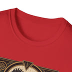 The Black Crown Ayam Cemani T-Shirt — Art Deco Rooster Graphic Tee