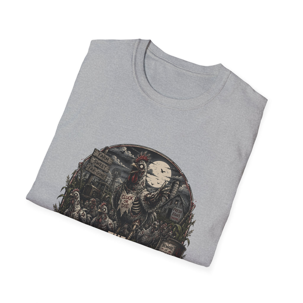 The Walking Cluck T-Shirt — Poultry Apocalypse Zombie Chicken Tee