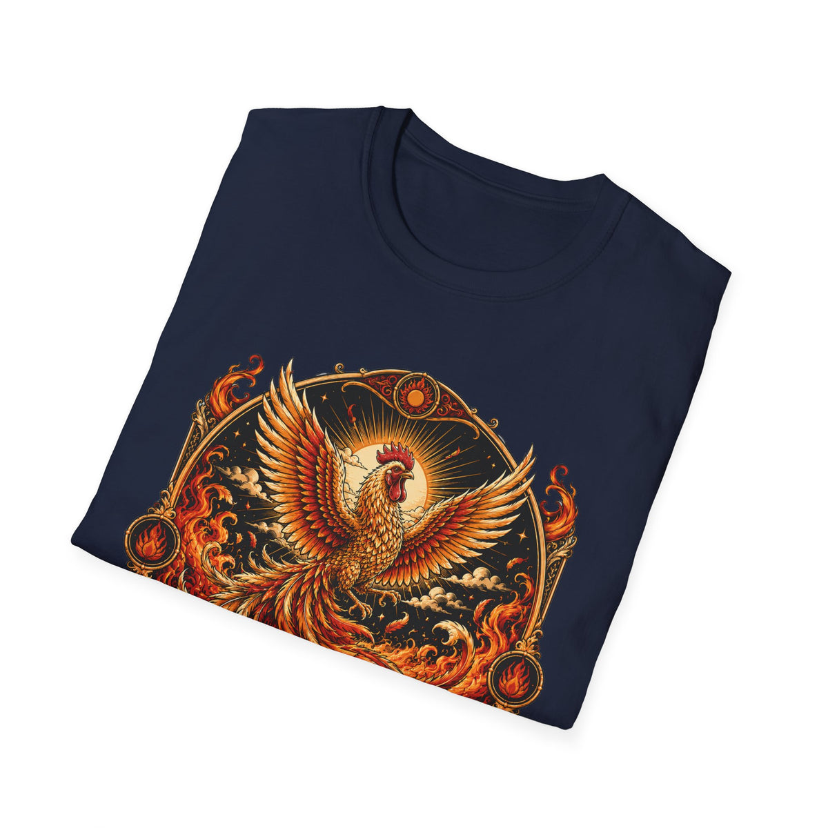 Rise With the Sun Rhode Island Red T-Shirt — Phoenix Rooster Tee