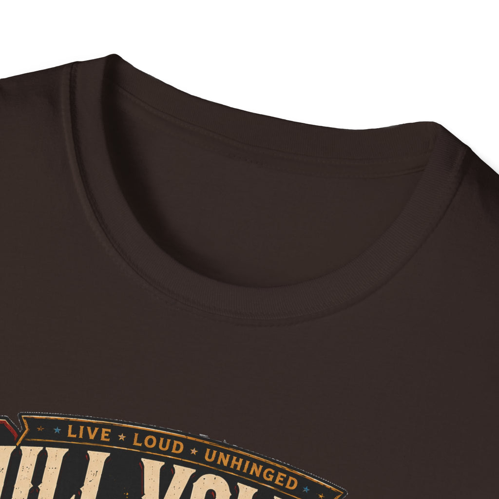 Full Volume Since Sunrise Guinea Fowl T-Shirt — Rock Concert Poultry Poster Tee