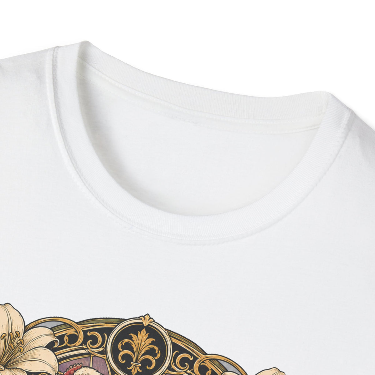 Strength in Grace Brahma Hen T-Shirt — Botanical Rooster Art Tee