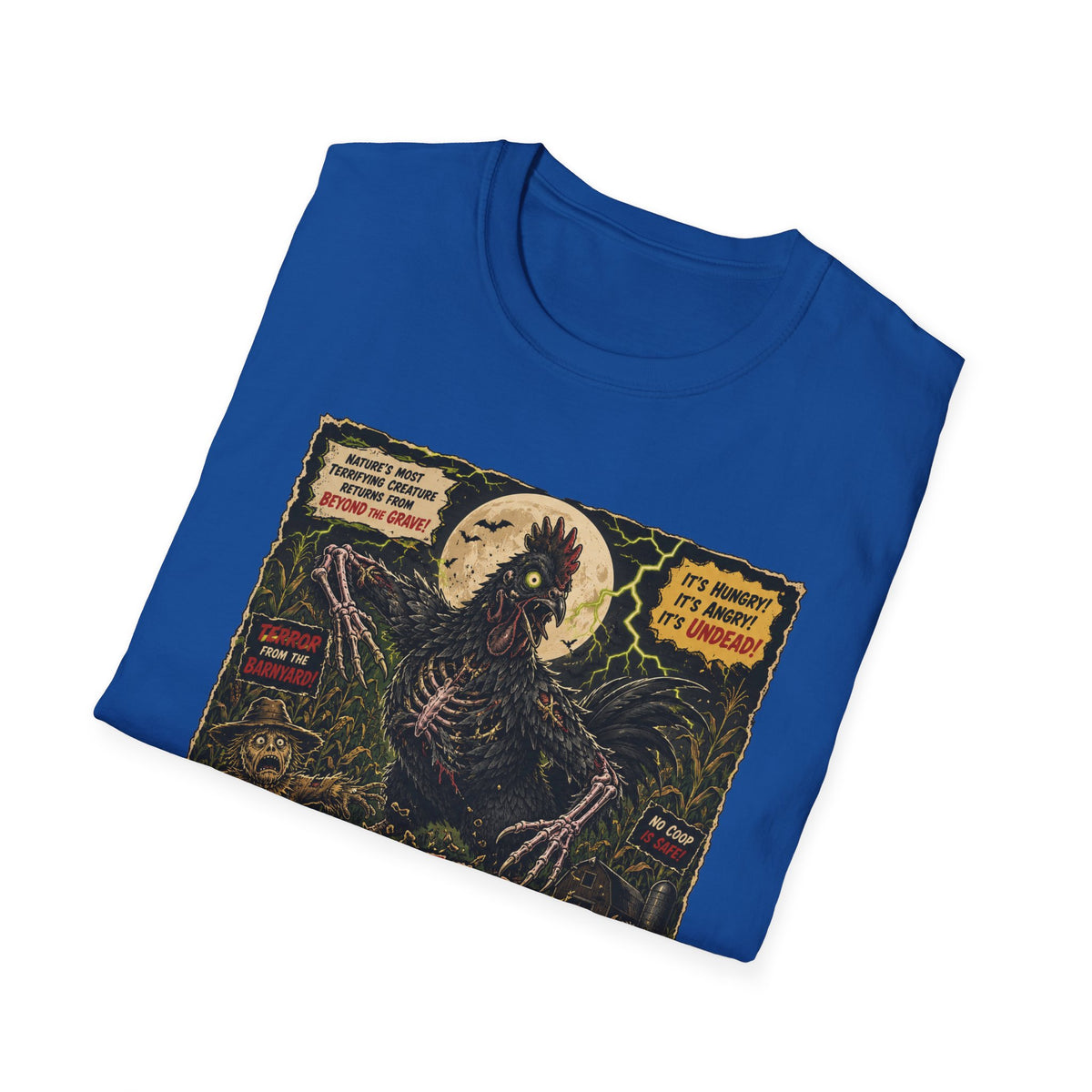Attack of the Undead Hen T-Shirt — Zombie Chicken Halloween Tee