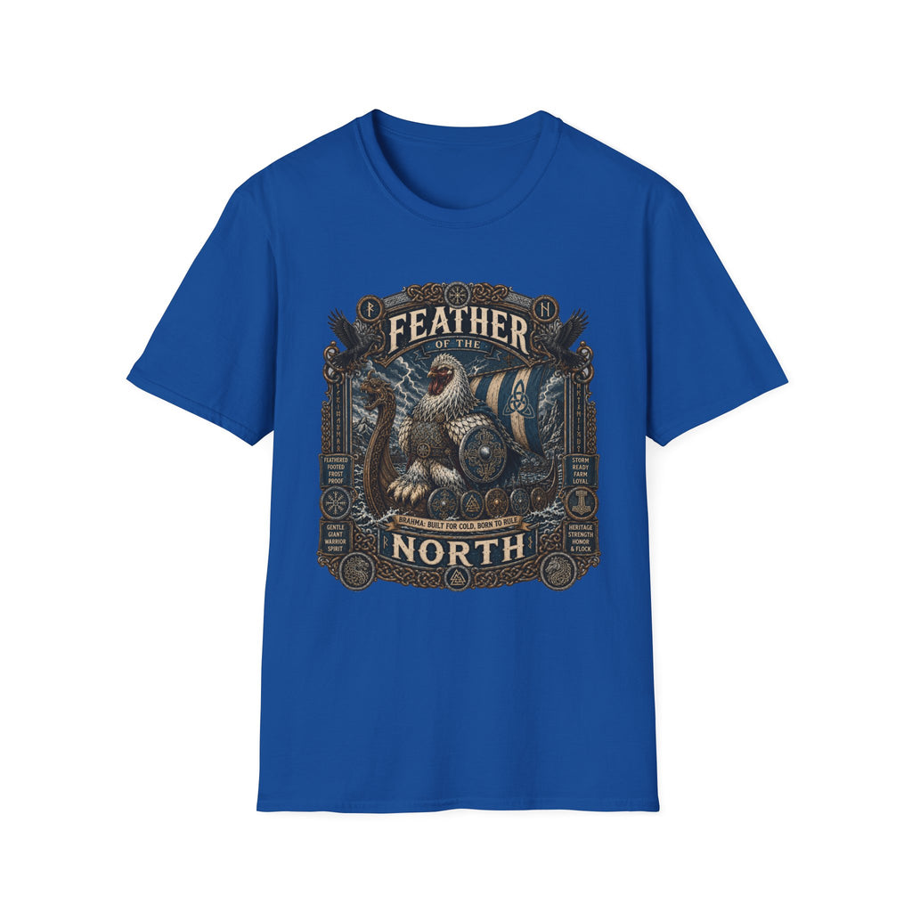 Feather of the North Brahma T-Shirt — Nordic Warrior Rooster Tee