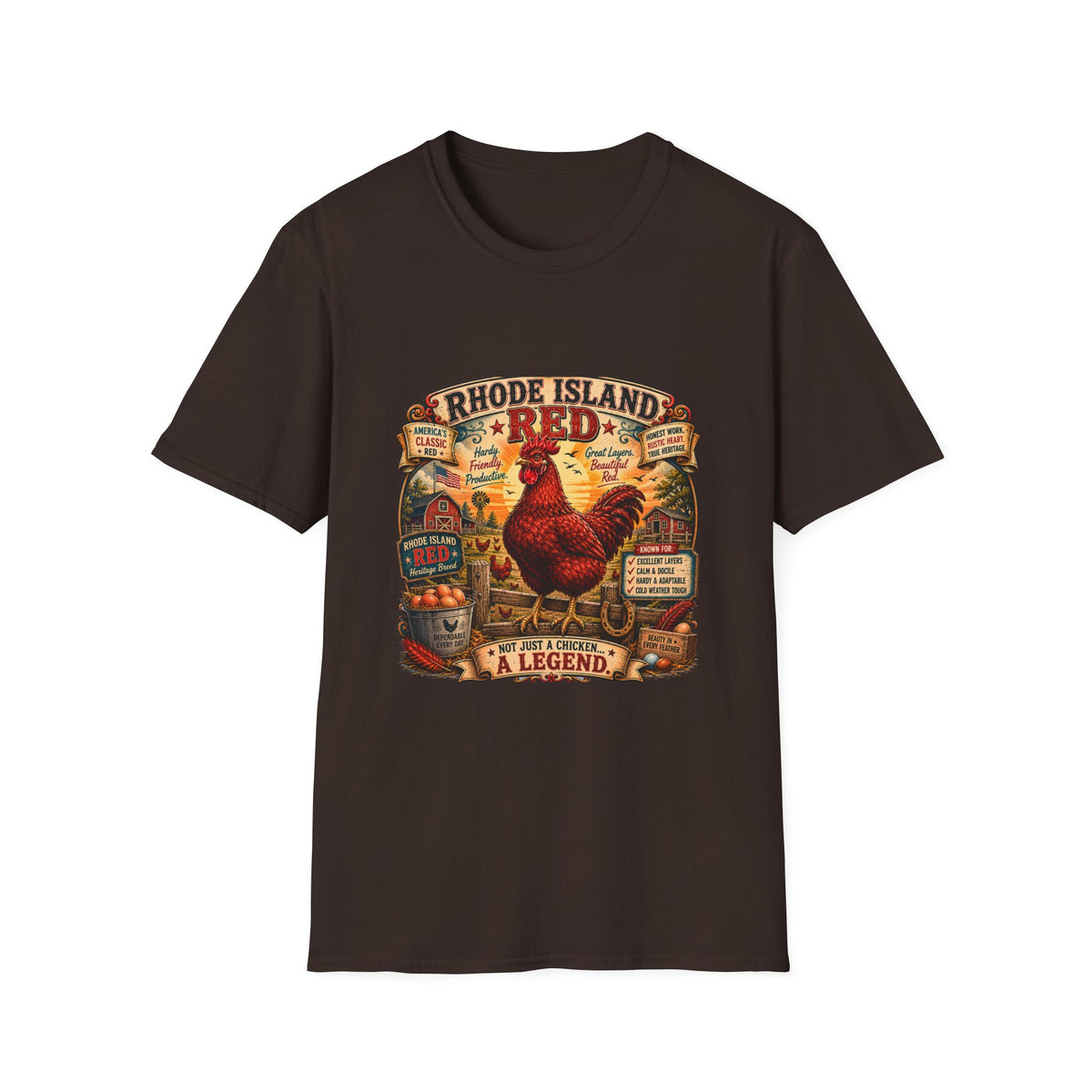 America's Classic Red Rhode Island Red T-shirt, photo 4