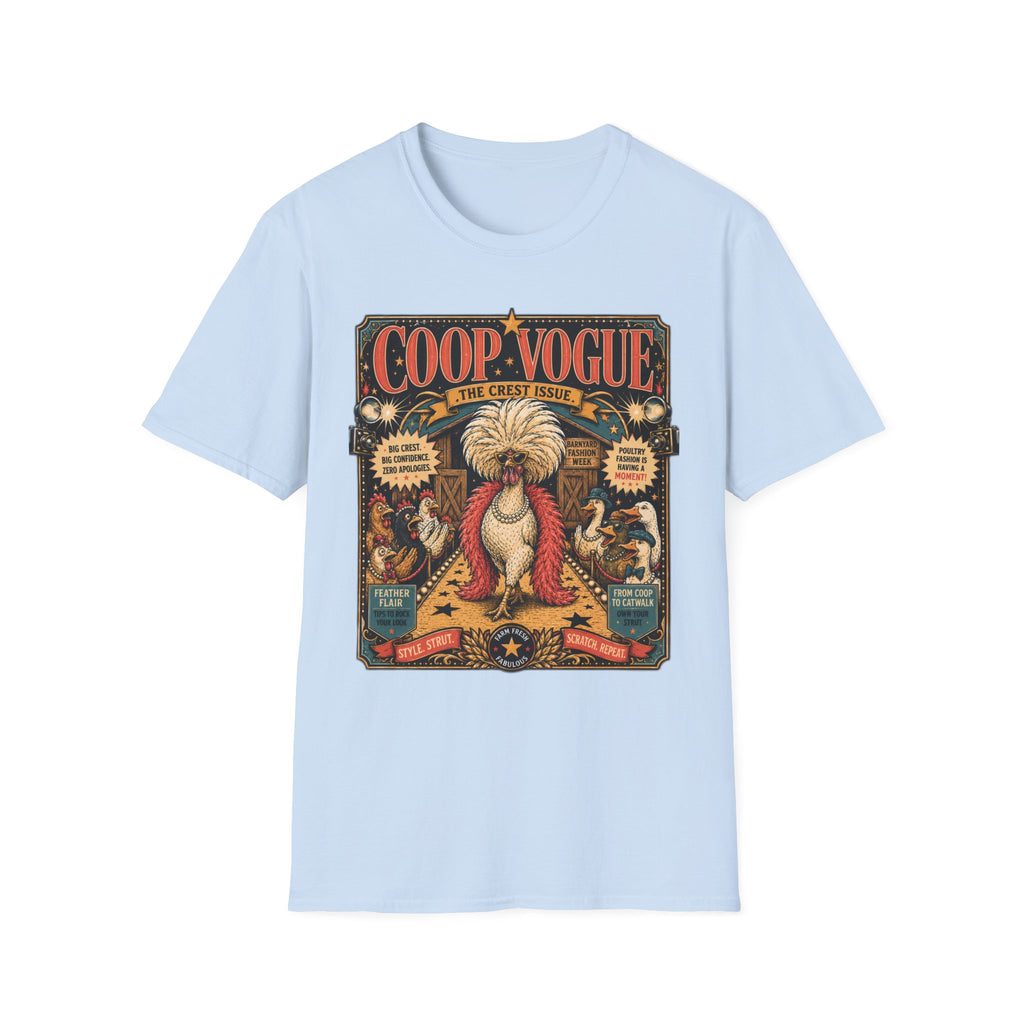 Coop Vogue Barnyard Fashion Week Polish Chicken T-Shirt