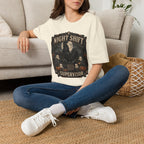 Night Shift Supervisor Ayam Cemani T-Shirt — Graveyard Rooster Graphic Tee
