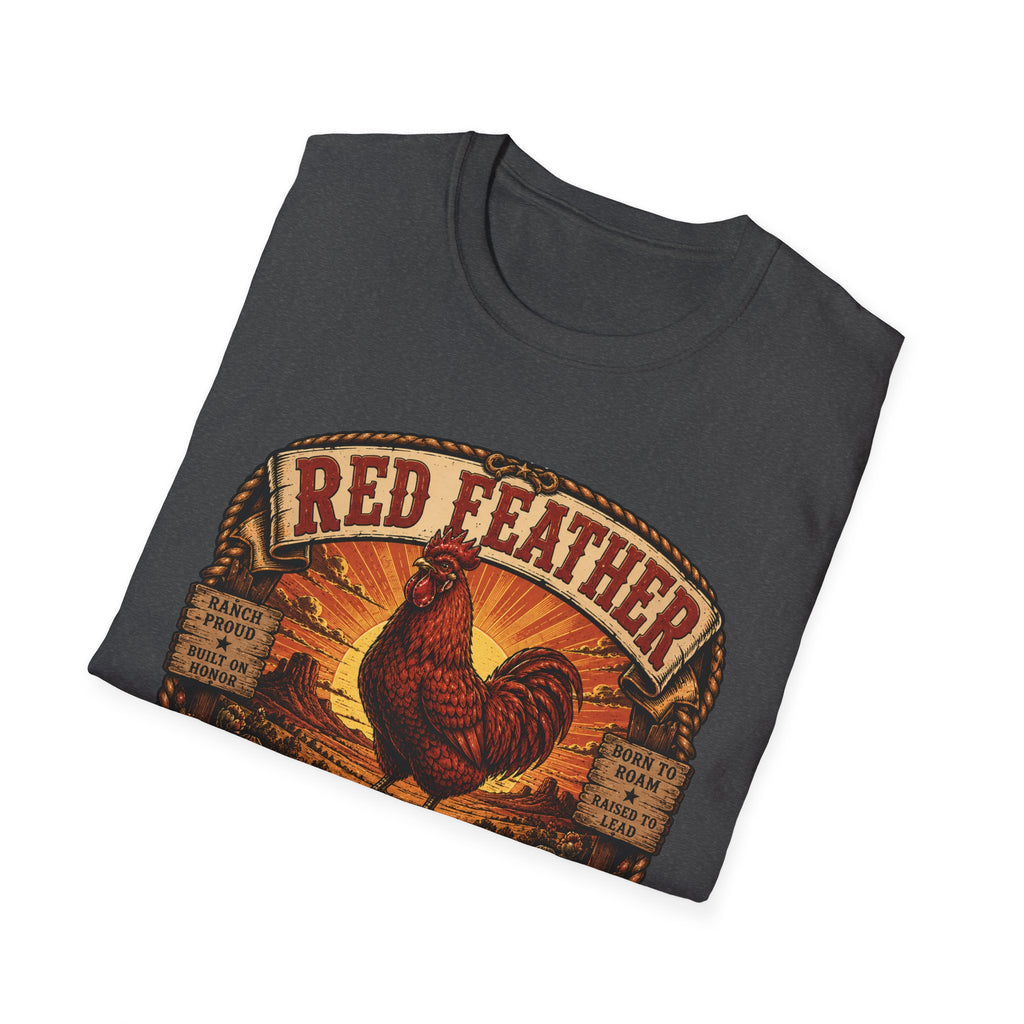 Red Feather Ranch Emblem T-Shirt — Rhode Island Red Heritage Tee