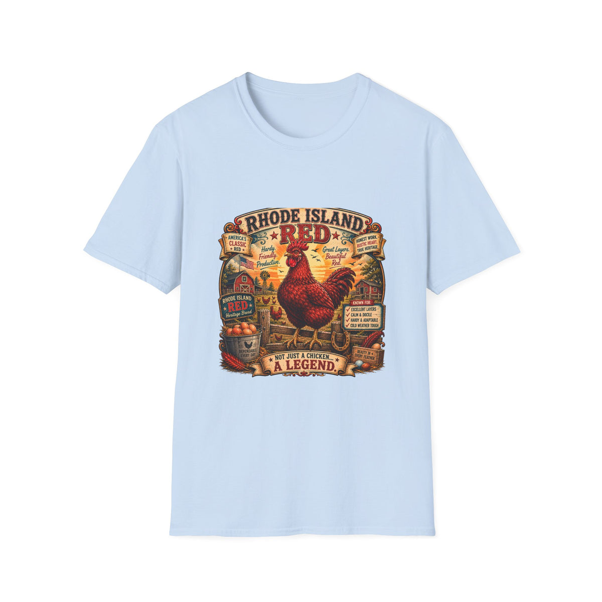 America's Classic Red Rhode Island Red T-shirt, photo 8