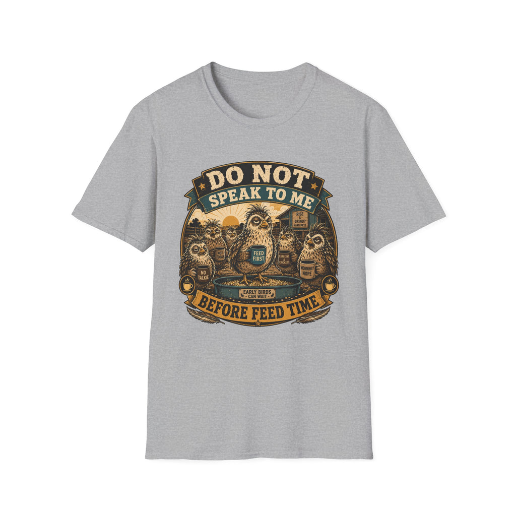 Do Not Speak to Me Before Feed Time Quail T-shirt, photo 5