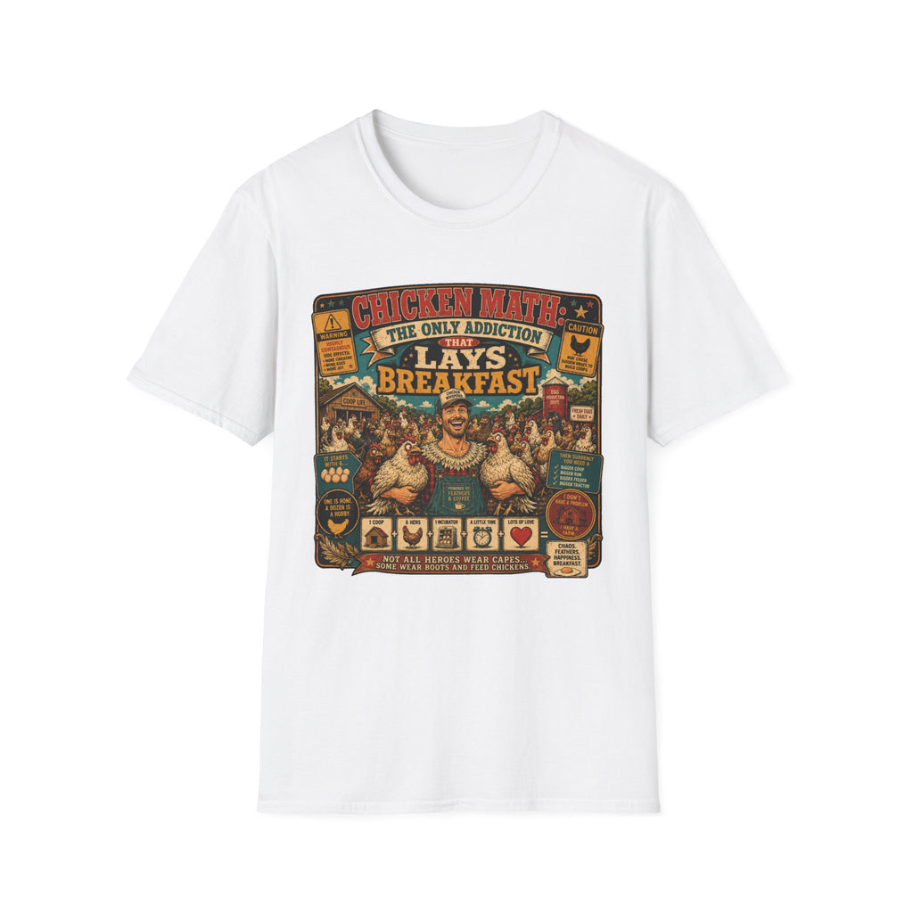 The Only Addiction That Lays Breakfast  —  Not All Heroes Wear Capes T-Shirt Tee