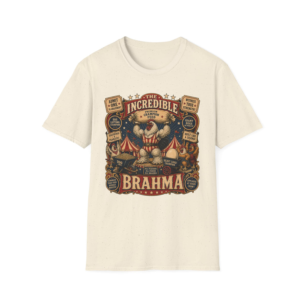 Incredible Feathered Strongman Brahma T-shirt, photo 5