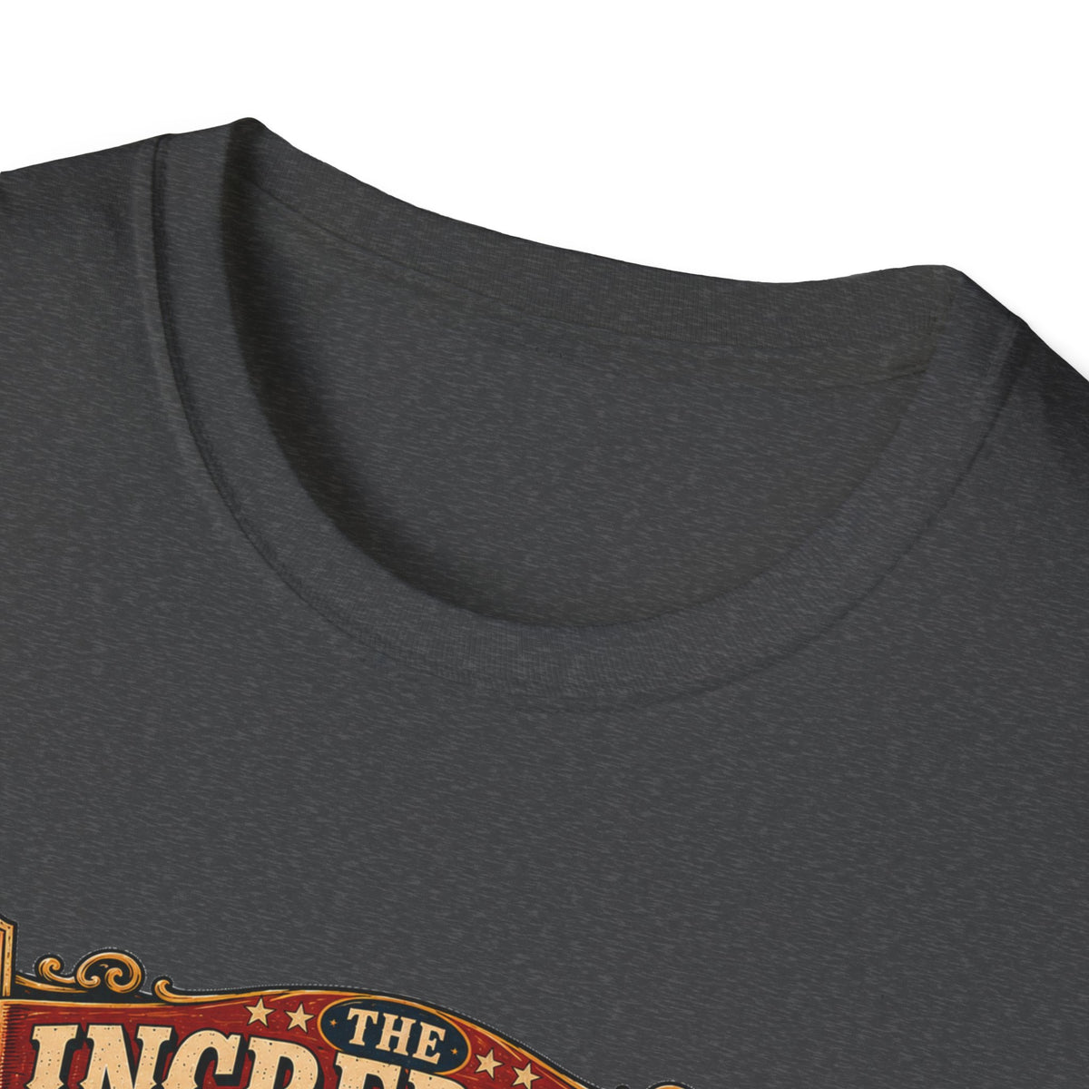 Incredible Feathered Strongman Brahma T-Shirt — Circus Poster Rooster Tee