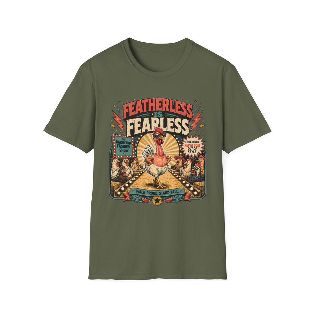 Featherless is Fearless Fashion Show Naked Neck T-shirt, photo 4