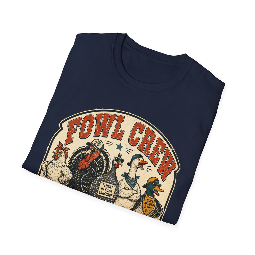 Fowl Crew Vintage Poultry T-Shirt – Funny Farm Animal Graphic Tee