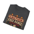 Zombie Chicken Crossing at Night T-Shirt — Spooky Halloween Poultry Tee