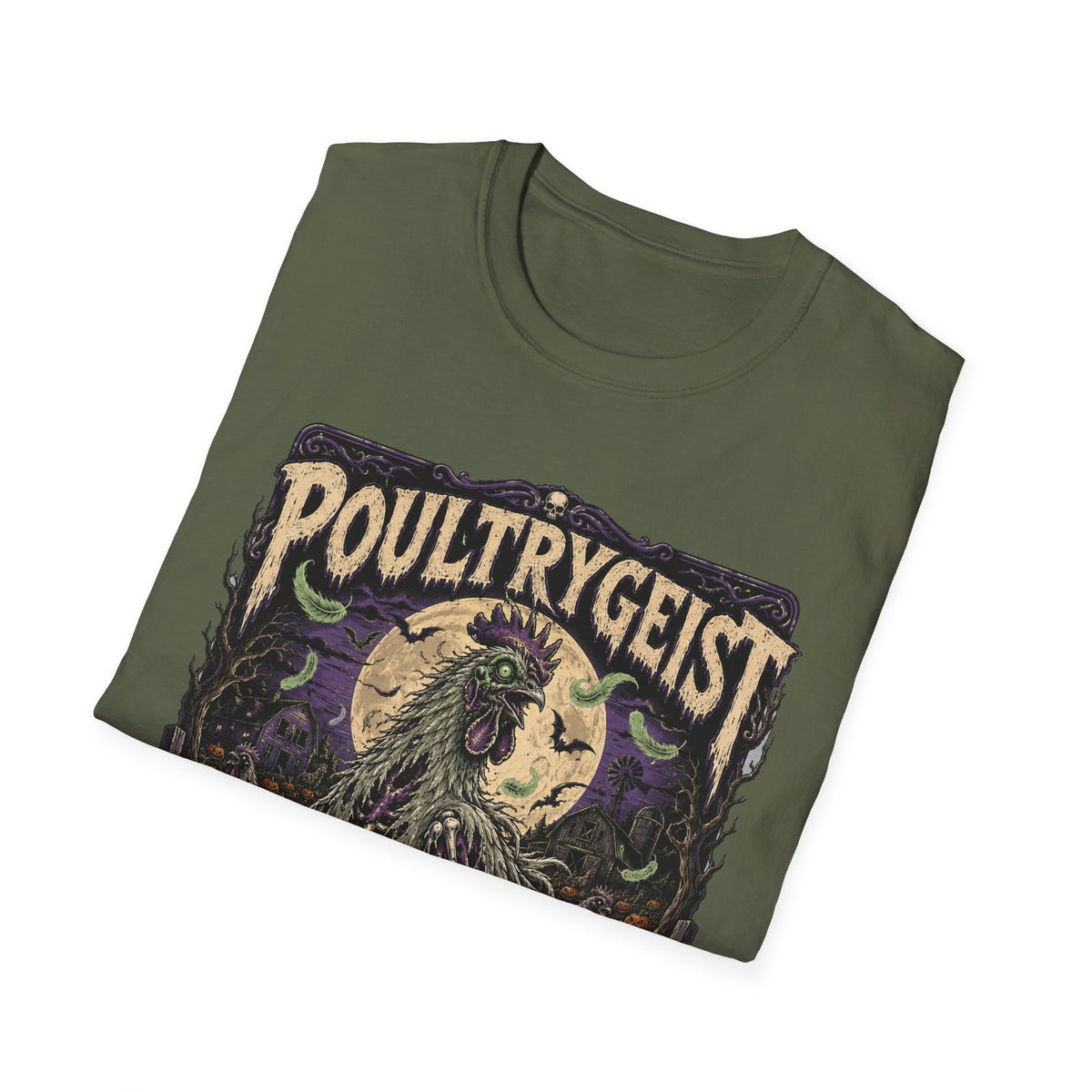 Poultrygeist T-Shirt — Haunted Harvest Night Zombie Chicken Tee