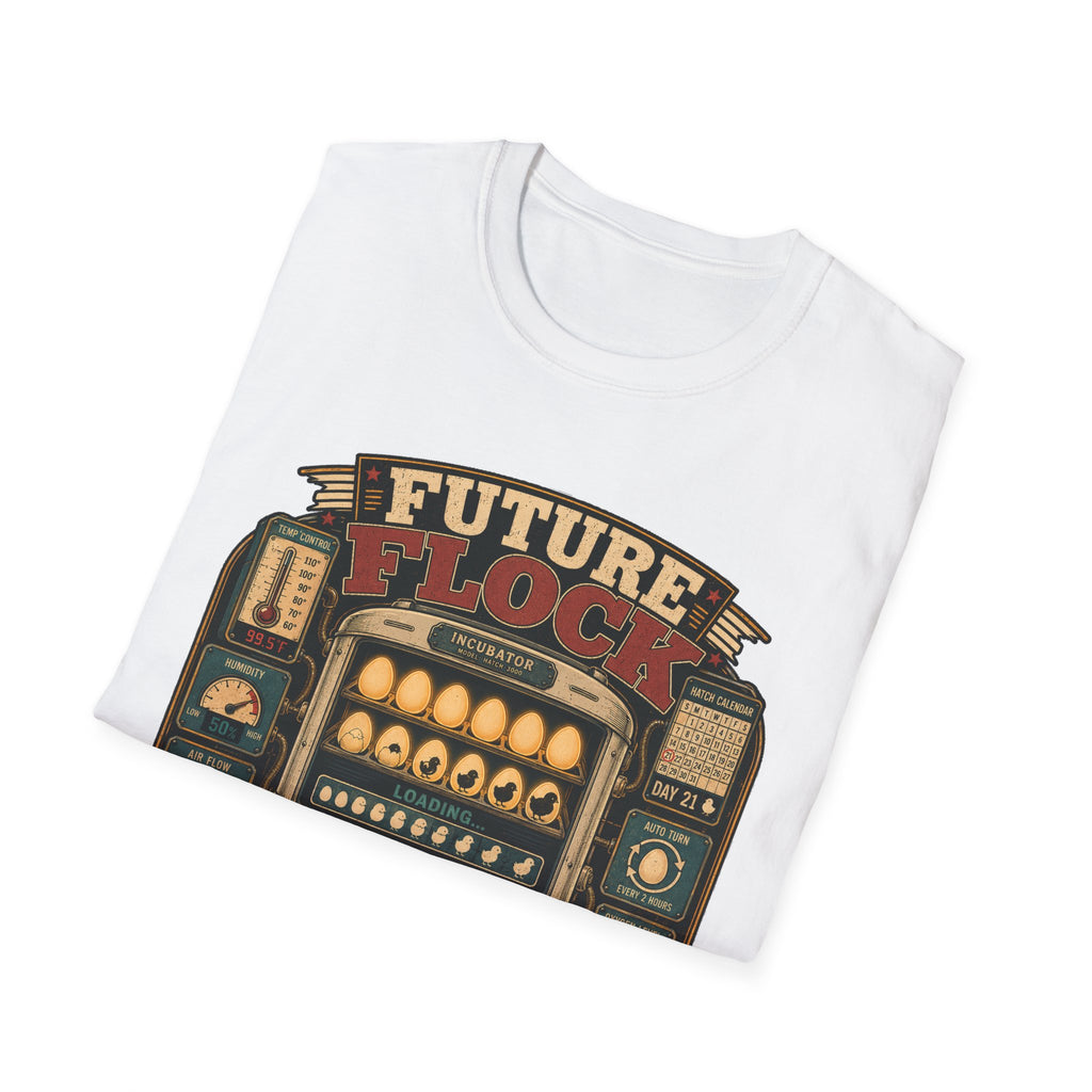 Future of Greatness Incubator T-Shirt — Funny Hatching Homestead Tee