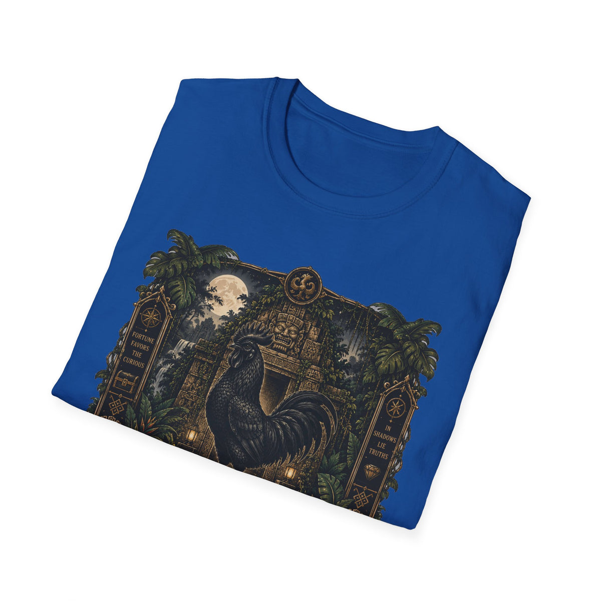 Keeper of Secrets Ayam Cemani T-Shirt — Jungle Temple Rooster Graphic Tee