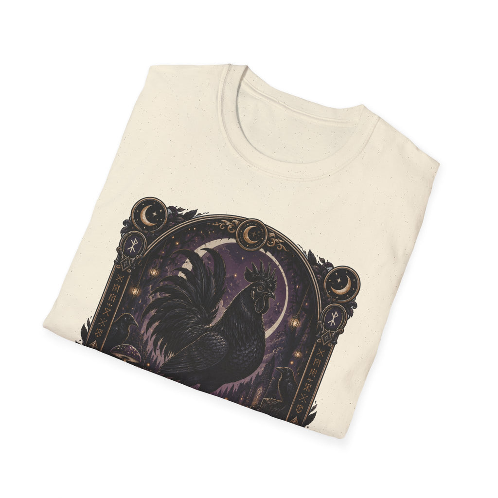 Shadow and Legend Ayam Cemani T-Shirt — Gothic Emblem Rooster Tee