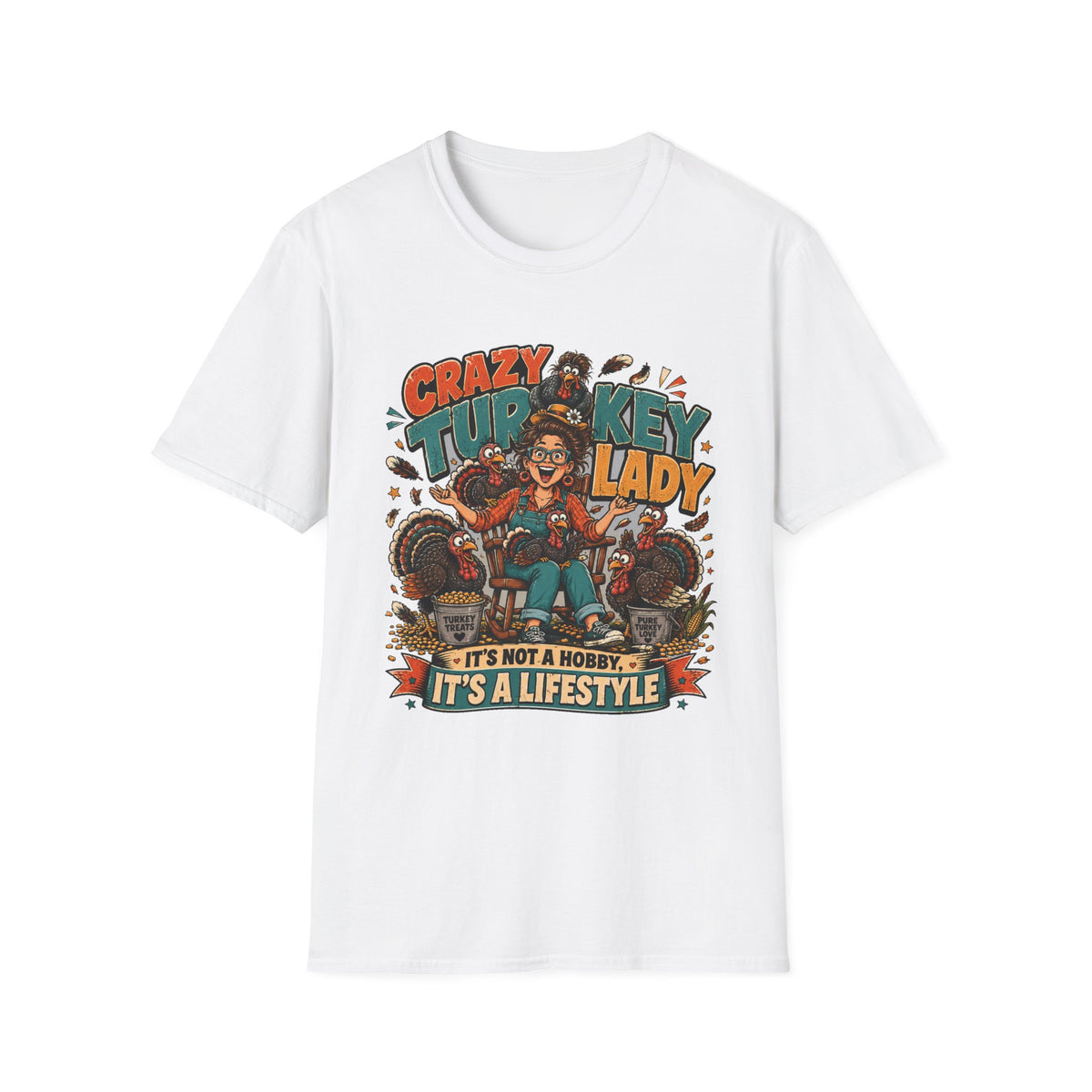 Crazy Turkey Lady T-shirt, photo 2