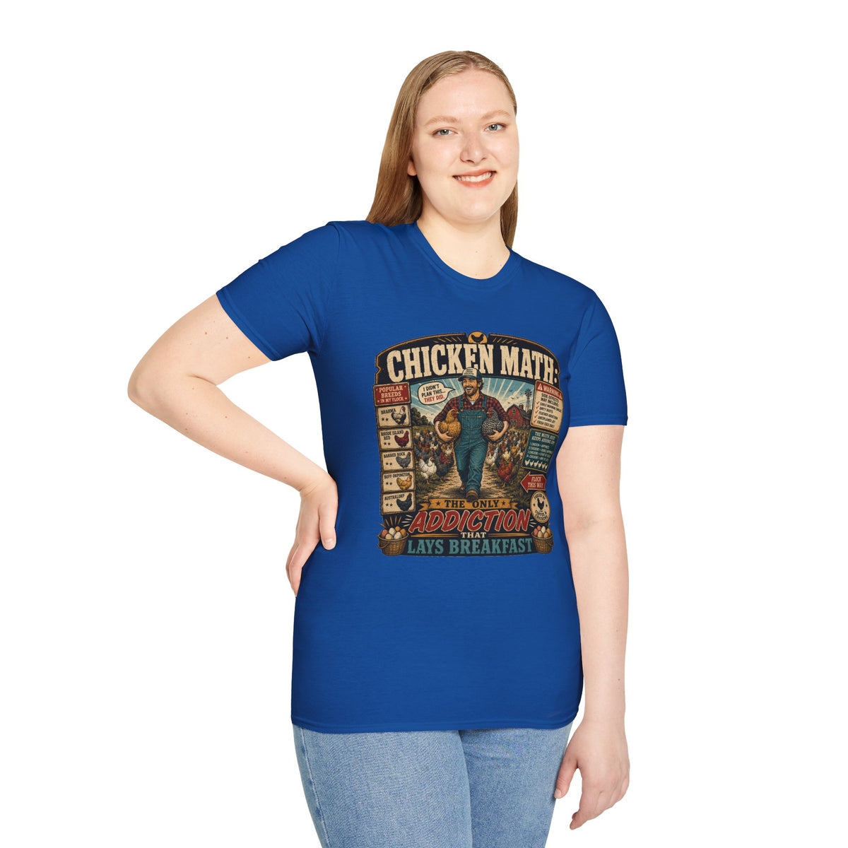 Chicken Math Farm Fun T-Shirt — Popular Breeds In My Flock Tee