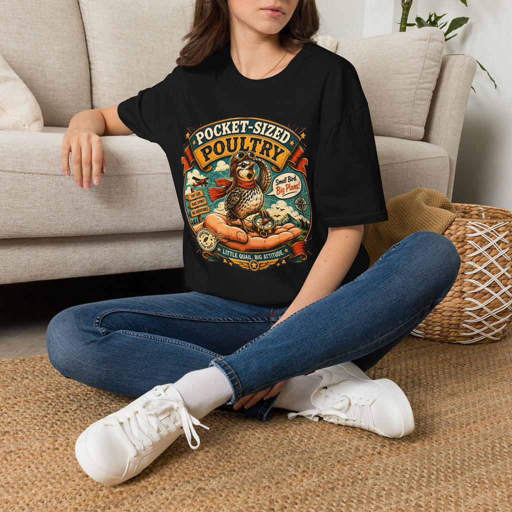 Tiny Quail Adventures T-Shirt — Quail Life Vintage Graphic Comic Tee