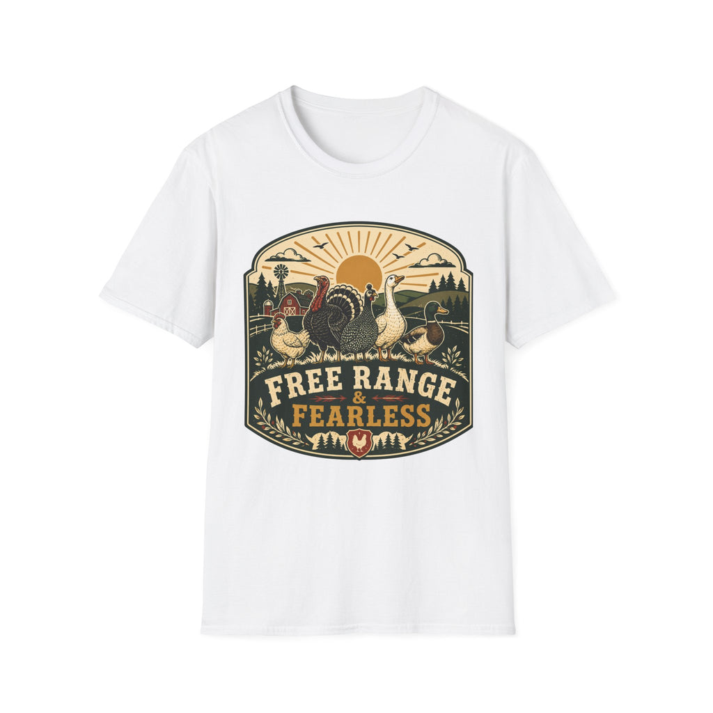 Free Range Fearless T-Shirt — Vintage Farm Family Graphic Tee