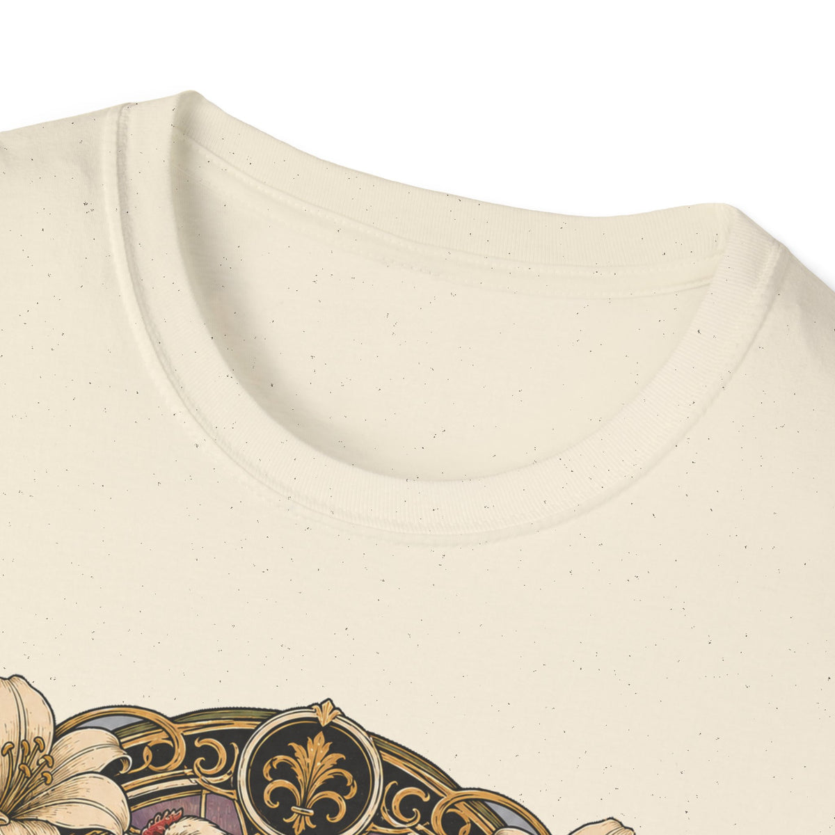 Strength in Grace Brahma Hen T-Shirt — Botanical Rooster Art Tee