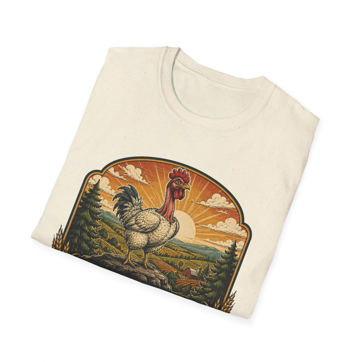 Bare Neck National Park Emblem T-Shirt — Naturally Ventilated Rooster Naked Neck Turken Tee