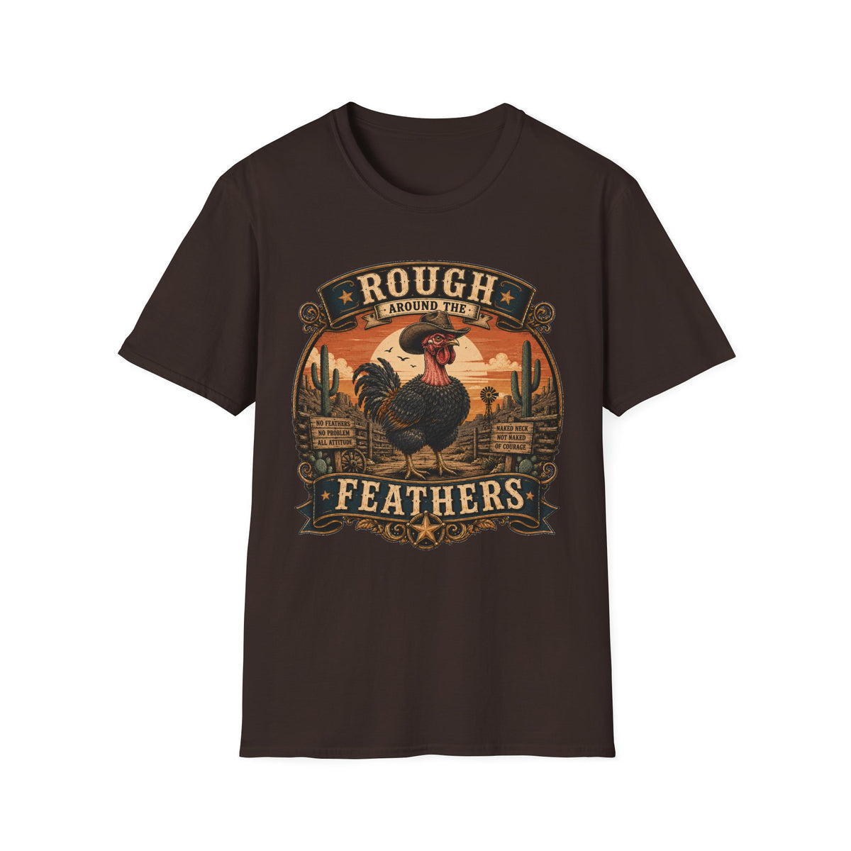Rough Feathers and Desert Pride Naked Neck T-shirt, photo 6