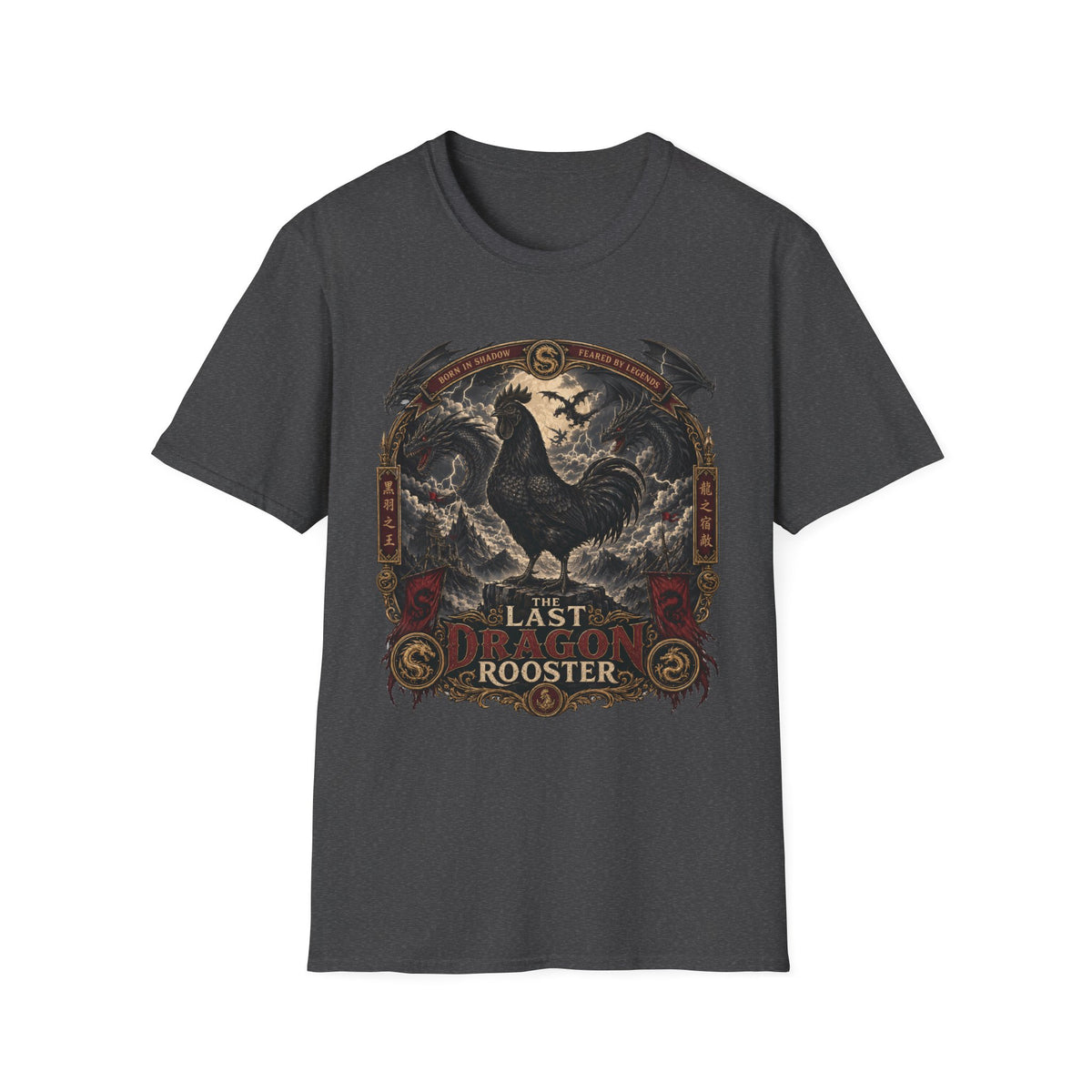 The Last Dragon Rooster Ayam Cemani T-shirt, photo 7