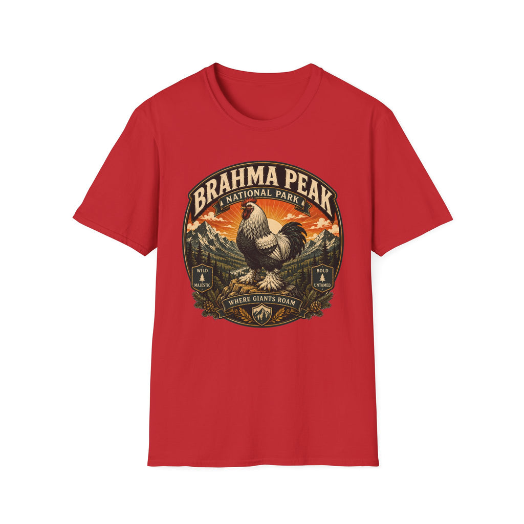 Brahma Peak National Park Brahma T-Shirt — Majestic Mountain Rooster Tee