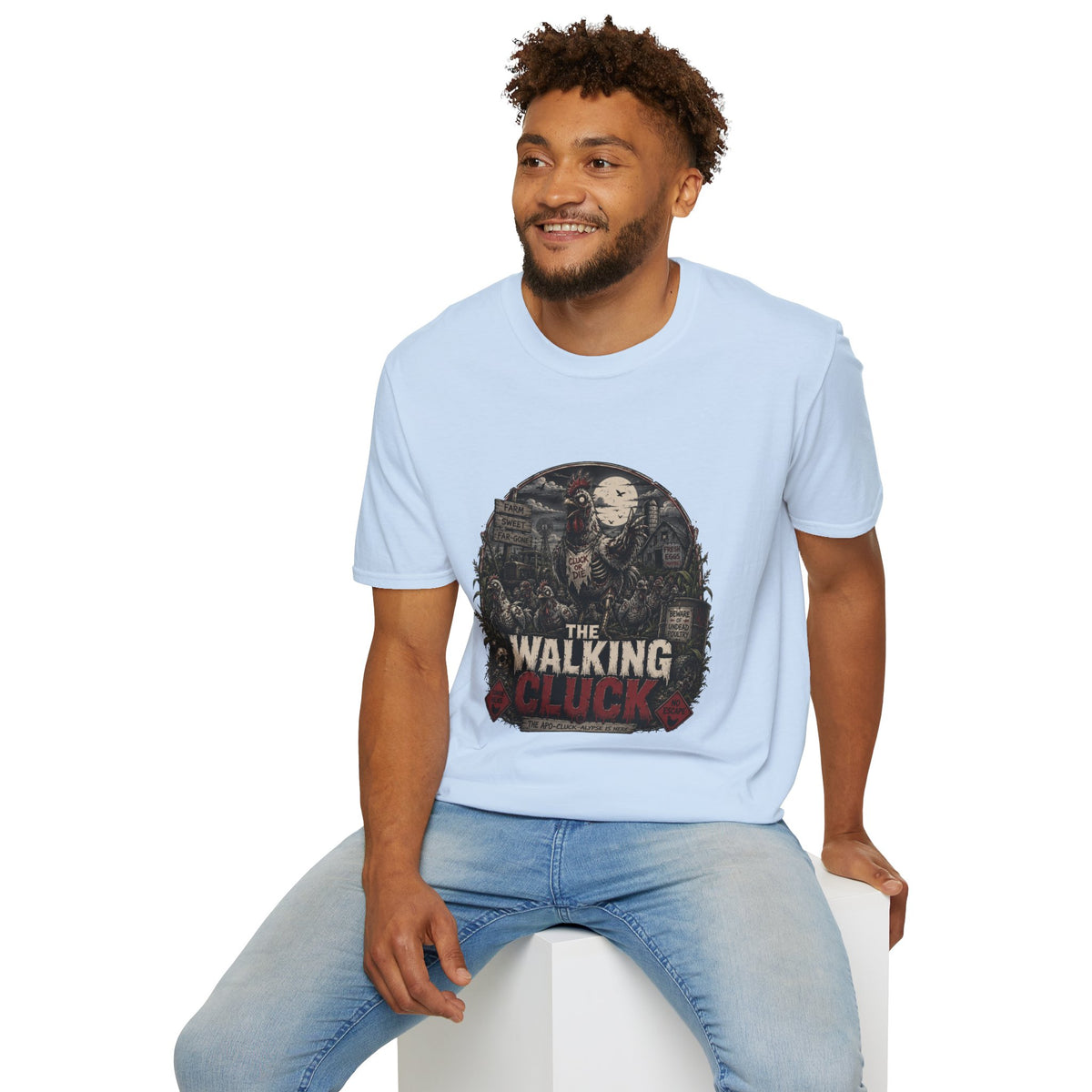 The Walking Cluck T-Shirt — Poultry Apocalypse Zombie Chicken Tee