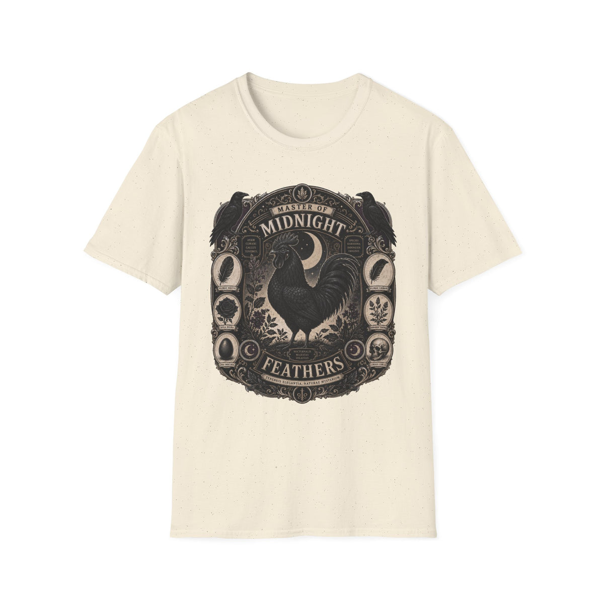 Master of Midnight Feathers Ayam Cemani T-shirt, photo 5