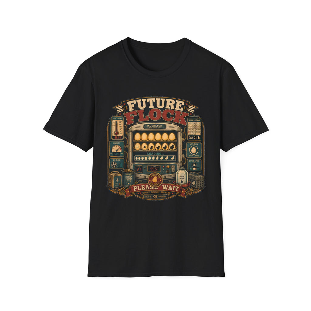 Future of Greatness Incubator T-Shirt — Funny Hatching Homestead Tee