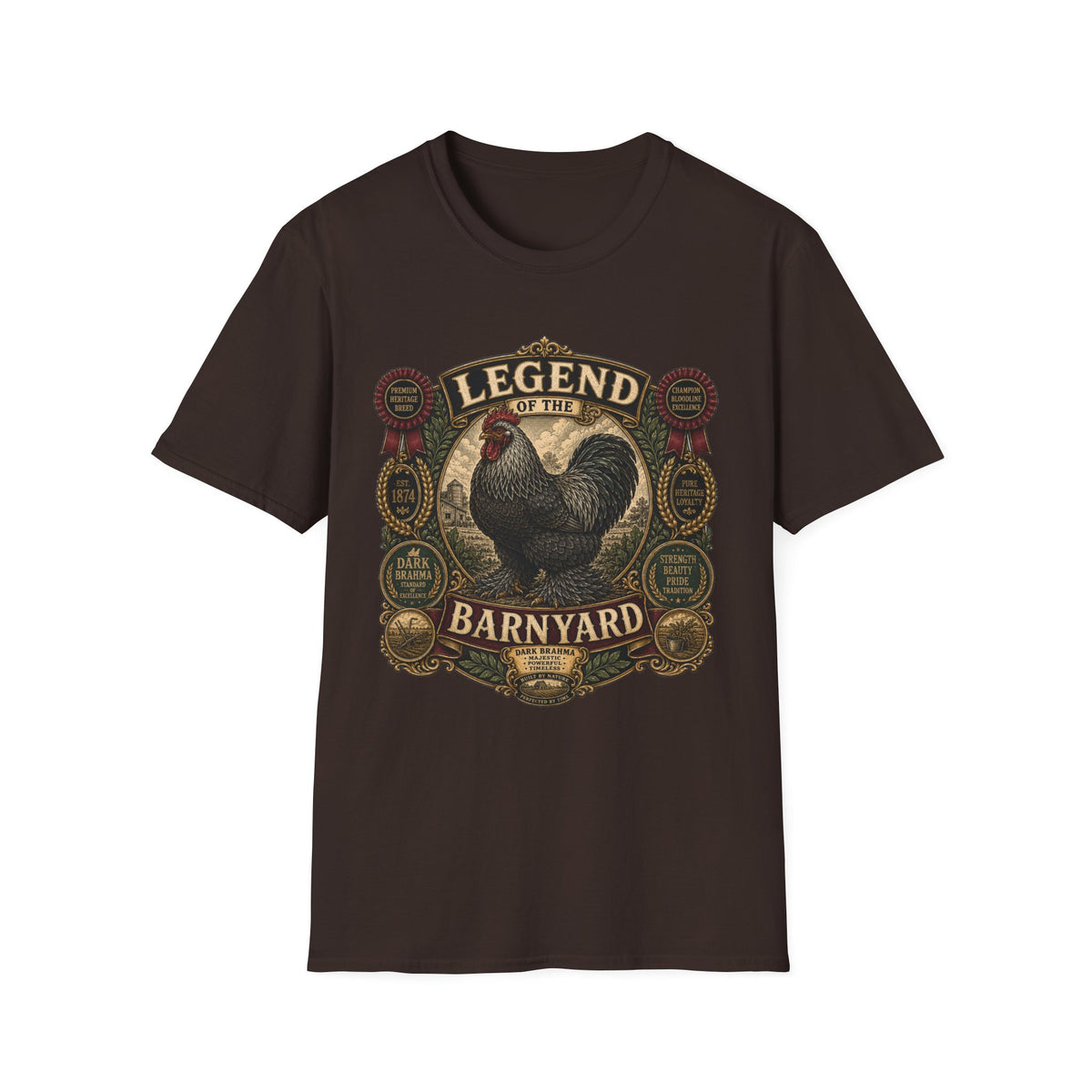 Legend of the Barnyard Dark Brahma T-shirt, photo 4