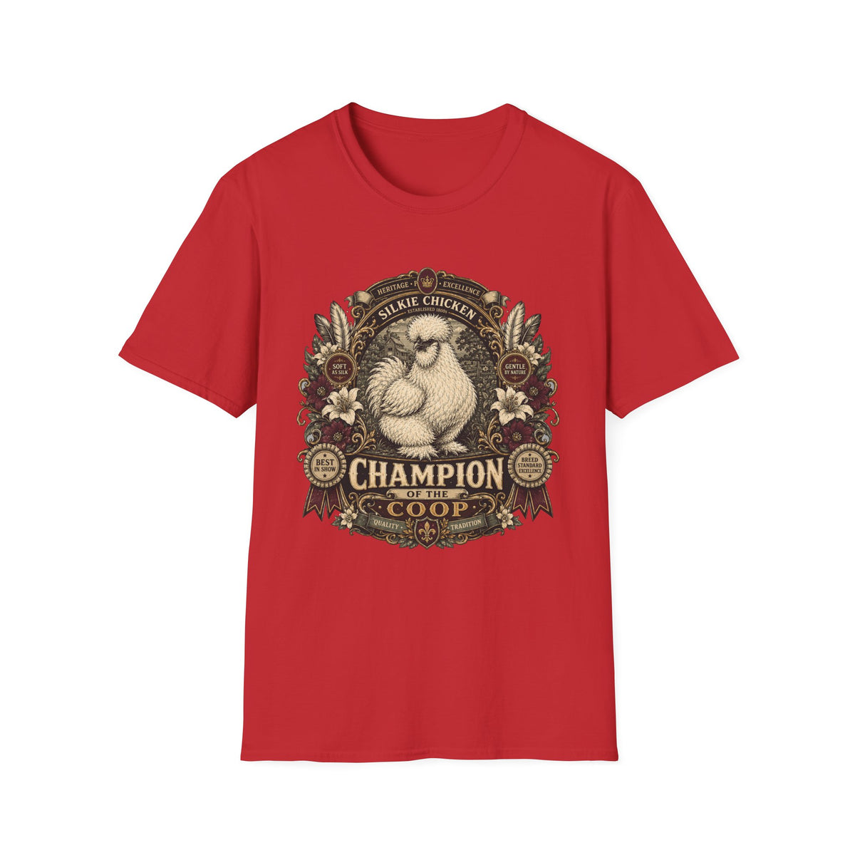 Champion of the Coop Silkie T-Shirt — Regal Show Hen Tee