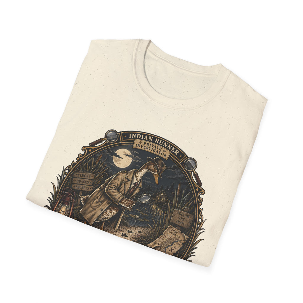 The Case of the Missing Breadcrumbs T-Shirt — Indian Runner Duck Mystery Tee